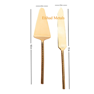 Gold <b>Cake</b> <b>Servers</b> Set of 2 - Product Image 4