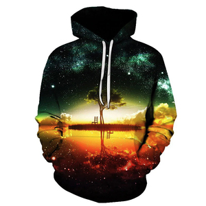 Sudadera con capucha de forro polar sublimado para otoño, diseño streetwear con estampado completo, talla personalizable, poliéster/algodón, con cremallera - Product Image 6