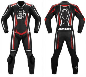 Traje de Carreras Personalizado para Hombre en Cuero Vacuno/Canguro, Mono de Una Pieza con Armadura de Nivel 2 CE, Hecho a Medida, Protección OEM - Product Image 1