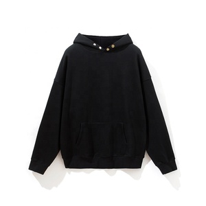 Sweat-shirts décontractés d'hiver pour hommes, effet délavé, brodés, 100% coton, vêtements de sport de haute qualité, personnalisables, dernière arrivée, vente en gros - Product Image 3