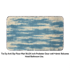 Tapete Antideslizante Tie Dye de 16x24 Pulgadas, Tapete de Poliéster para Puerta con Diseño de Bienvenida, Tapete con Logotipo para Uso en el Hogar, Hotel y Baño - Product Image 2