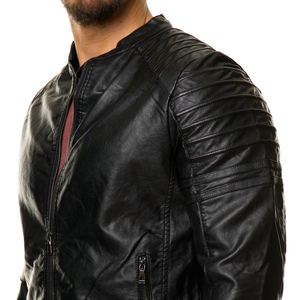 Veste en cuir pour homme à séchage rapide, idéale pour la saison des pluies, en cuir, résistante à l'eau, respirante et fonctionnelle. - Product Image 5