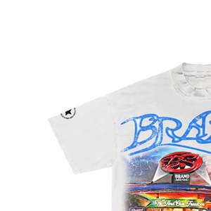 2027 <b>Men's</b> Short Sleeve 100% Cotton T-Shirt Regular Fit <b>Turtleneck</b> Silk Screen Printed Formal Design - Product Image 2