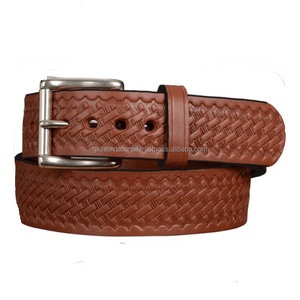 Cinturón de Cuero Vaquero Vintage de Moda 2026, Cinturón de Cuero Occidental de Alta Calidad con Logotipo Grabado en Relieve, Cinturón de Cuero Genuino Personalizado en Oferta - Product Image 5