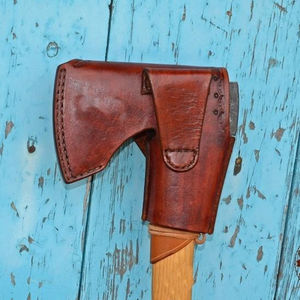 Protector de Cuchilla de Hacha de Cuero para Trabajo de Campo, Protector de Herramientas de Cuero para Aventuras al Aire Libre - Product Image 5