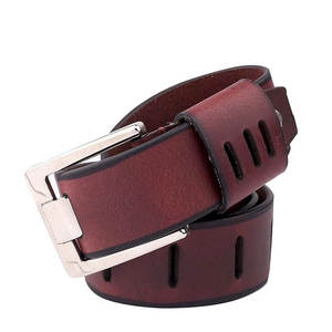 Ceinture d'affaires pour homme en cuir de vachette pleine fleur personnalisée avec boucle en acier, étanche, coffret cadeau - Product Image 2