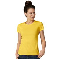 Dames 100% katoenen T-shirt korte mouw effen kleur basic casual ademend modieus T-shirt OEM ODM groothandel