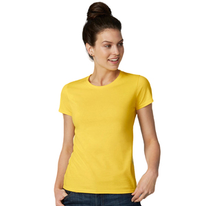 Camiseta de Algodón 100% para Mujer, Manga Corta, Color Sólido, Básica, Informal, Transpirable, a la Moda, OEM, ODM, Venta al por Mayor - Product Image 1