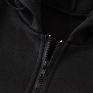 Sweat à capuche pour homme en mélange coton-polyester avec strass, motif graphique audacieux, fermeture éclair intégrale, épais pour l'hiver - Product Image 4