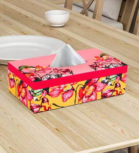 Boîte à mouchoirs en MDF écologique imprimée pour la chambre à coucher ou la salle de bain et la décoration de table - Product Image 1