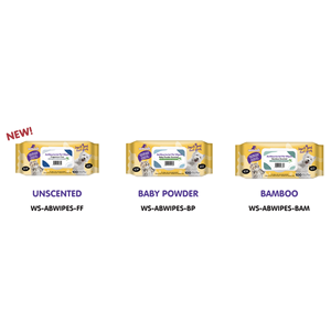 Toallitas Antibacterianas para Mascotas Woosh - Aroma a Talco para Bebés (100 Unidades) - Product Image 1