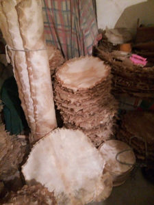 Peau de tambour en peau de chèvre africaine naturelle blanche, peau de veau naturelle pour tambour à ressort et banjo - Product Image 5