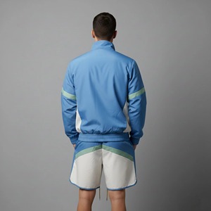 Chándal Deportivo para Hombre con Bloques de Color, Cierre de Cremallera, Estilo Deportivo, Transpirable, de Poliéster, para Primavera, Talla Adulto - Product Image 4