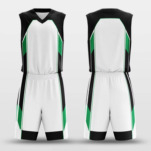 Ensemble de maillots de basket-ball sublimés personnalisés, respirant, à séchage rapide, uniforme de basket-ball d'équipe, vêtements de sport pour hommes adultes, vente en gros - Product Image 4