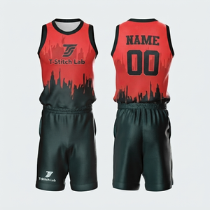 Uniforme de Baloncesto Personalizado para Hombre con Color y Diseño a Medida, Nombre y Número del Equipo, Cuello Redondo, Uniforme de Alta Calidad - Product Image 6