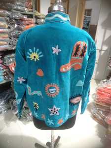 Veste en velours brodée, style ethnique moderne, travail artisanal Suzani, motif floral, manteau d'hiver de créateur, vente en gros B2B, export, vêtements d'extérieur personnalisés - Product Image 2