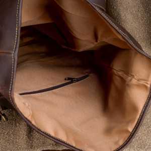 Handcrafted Genuine Leather Anti-Theft <b>Roll</b> Top <b>Backpack</b> Vintage <b>Backpack</b> Bag Unisex Waterproof Travel Day Pack Zipper LTBP-0225 - Product Image 6