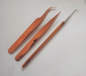 Pinzas para Pestañas de Acero Inoxidable con Punta de Fibra, Dentadas, con Opción de Logotipo Personalizado - Venta al por Mayor - Product Image 4