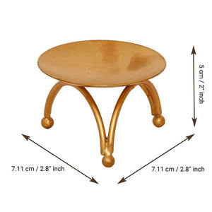 Elegant Gold Metal <b>Candle</b> <b>Holder</b> For Festive Occasions Adding Sophisticated Charm To Dining And Living Room Decor - Product Image 4