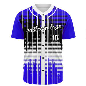 Camiseta de Béisbol Transpirable Personalizada, Camiseta de Softbol con Nombre y Número Impresos, Uniforme de Softbol con Botones Completos, Conjunto Unisex para Adultos - Product Image 5