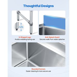 Contenitore per Ghiaccio in Acciaio Inox per Cucine Commerciali, Capacità Massima 134,7 Qt, Isolamento a Lunga Durata 24 Ore, 36 X 24 X 33 Pollici - Product Image 5