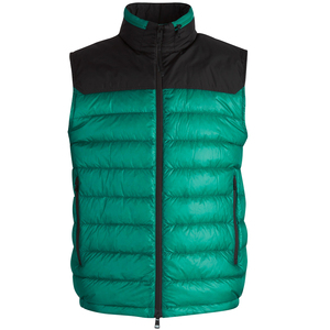 Customized Men Down padded Puffer Vest <b>Winter</b> Warm Waterproof <b>Quilted</b> nylon Waistcoat vest Jacket Sleeveless Gilet - Product Image 1