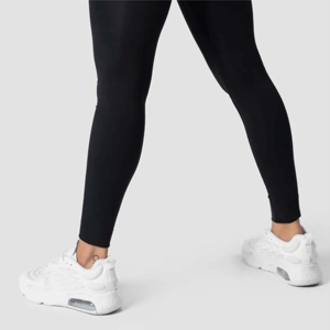 Ensemble de vêtements de sport noirs unis OEM en gros, Leggings d'entraînement premium pour femmes, Ensemble Athleisure, Fabricant de vêtements - Product Image 3