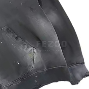 Sudaderas con Capucha de Felpa de Algodón de Tallas Grandes, Fabricadas en Fábrica, con Efecto Desgastado por el Sol, para Hombre, en Stock, Diseño Único y Cómodo - Product Image 6