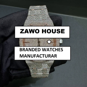 Montre mécanique pour homme en acier inoxydable de 41 mm, diamant Moissanite VVS1, mouvement automatique, style hip-hop, fabrication artisanale, montre de sport et d'affaires - Product Image 1