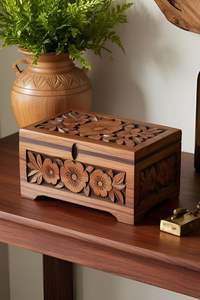 Boîte de rangement en bois multifonctionnelle pour l'organisation de la cuisine et de la salle à manger, offrant un rangement pratique et une utilisation décorative - Product Image 3