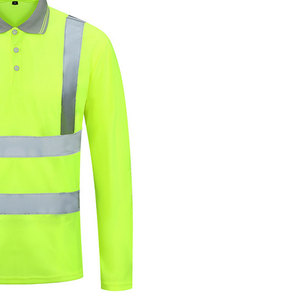 Camiseta Polo de Seguridad para Hombre, Ligera, Transpirable, de Alta Visibilidad, Ropa de Trabajo, Protección, Construcción, Trabajos Industriales al Aire Libre - Product Image 3