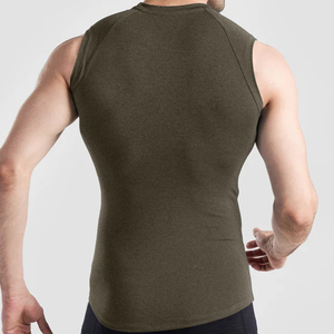 Custom Logo <b>Men</b>’s Sleeveless Fitness <b>Shirt</b> Breathable Gym Workout Tank Top <b>Men</b> Athletic <b>Compression</b> T <b>Shirt</b> sleeveless - Product Image 2