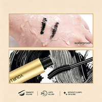 Mascara Volumisant Imperméable OEM, Sans Grumeaux, Brosse Courbe 40 Degrés, Tenue Longue Durée, Anti-Bavures, Maquillage des Cils, Cosmétiques Marque Privée