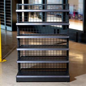 ชั้นวางสินค้าแบบปรับได้ JIUSHUN Grid Backplane ทำจากเหล็กแผ่นรีดเย็น สำหรับร้านค้าปลีกในห้างสรรพสินค้า - Product Image 2