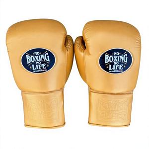 No Boxing No Life Guantes de MMA/Sanda con cordones de cuero genuino, antideslizantes, que absorben la humedad, con agarres para las manos, protector de mejillas, protector de cabeza y protector de ingle - Product Image 2