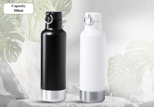 Termo de Acero Inoxidable de 500 ml, Aislado al Vacío de Doble Pared, Antiderrames, Portátil, para Viajes y Oficina, Diseño Premium 12-24 - Product Image 4