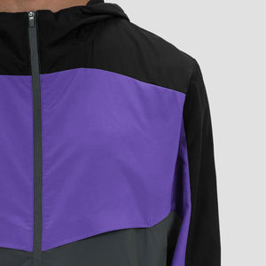 Chaqueta Cortavientos con Capucha para Hombre, Impermeable, Transpirable, de Secado Rápido, Informal, para Exteriores, con Cierre Frontal, Corte Regular, Tejido de Poliéster - Product Image 5