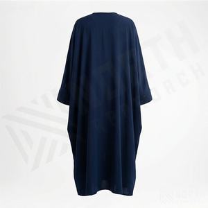 ชุดกิโมโนแบบ OEM ปี 2025 เสื้อคลุมอาบายะ ผ้าโพลีเอสเตอร์เนื้อนุ่ม ยืดหยุ่นสูง หนาขึ้น สำหรับผู้หญิงมุสลิม คอวี แขนยาว เหมาะสำหรับงานปาร์ตี้ รอมฎอน งานแต่งงาน - Product Image 2
