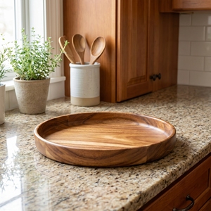 Food Grade Suar Wood Long Cutting Board With Coconut <b>Shell</b> Dark And White Inlay Chess Pattern <b>Light</b> Brown For Kitchen And Dining - Product Image 2