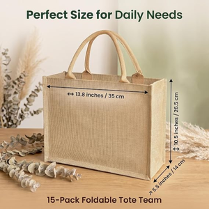 <b>Straw</b> <b>Tote</b> <b>Bags</b> Fashion Waterproof Handmade Bridesmaid Gift Handbags 13.8x5.5x10.5 Inch Two Handles - Product Image 2