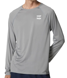 Camiseta de Compresión de Manga Larga Unisex Personalizada, Protección UV, Antibacteriana, 220g Poliéster/Spandex, para Surf, MMA, BJJ, Gimnasio - Product Image 1