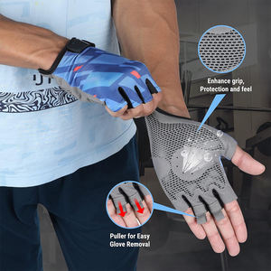 Guantes de Gimnasio de Alta Calidad, Ligeros, con Protección Completa de la Palma, Cierre de Cordones, para Levantamiento de Pesas, para Hombres y Mujeres, Fitness - Product Image 3