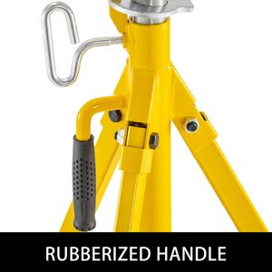 Soporte de Tubo con Ruedas de Altura Ajustable de 0.5-12 Pulgadas, Máquina Elevadora de Tubos Portátil de Alta Capacidad de 32-55 Pulgadas, Gato Plegable de 2500 Lb - Product Image 6