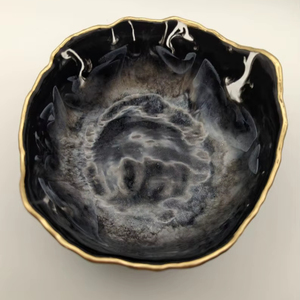 Resin <b>Salad</b> <b>Serving</b> <b>Bowl</b> Food <b>Bowl</b> for Home Decorative Eco-Friendly Hand-painted - Product Image 1