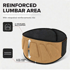 Durable Premium Neoprene Lightweight Eco-Friendly 13mm Thick Weightlifting Power Belt Professional Protection Non-Slip Buckle - Product Image 2