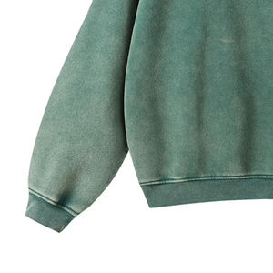 Sweat-shirts vintage pour hommes de qualité supérieure, 100% coton, unis, délavés à l'acide et à la pierre, à épaules tombantes, coupe oversize, style streetwear - Product Image 5