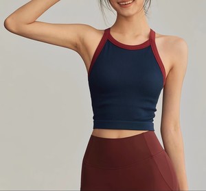 Soutien-gorge de sport/yoga pour femme à maintien élevé avec coussinets intégrés, dos nageur en U, absorption des chocs et couvrance totale - Product Image 2