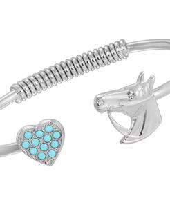 Bracciale a Polsino con Cuore di Cristallo |   2028 - Product Image 2