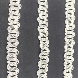 Ribete de Encaje Trenzado Ecológico a Rayas, Hecho a Máquina, 100% Poliéster, para Decoración de Prendas y Bolsos (Estilo de Lujo) - Product Image 4