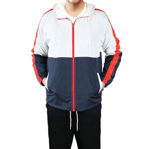 เสื้อแจ็คเก็ตกันลมกันน้ำแบบคอตั้งสำหรับผู้ชาย ผลิตจากโพลีเอสเตอร์/ไนลอน เหมาะสำหรับวิ่งกลางแจ้ง สามารถสั่งทำสีและโลโก้ได้ - Product Image 5